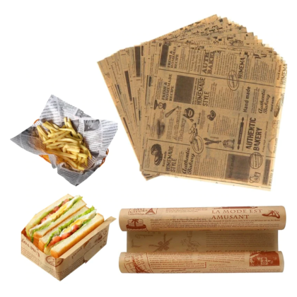 Oil-Proof Wax Paper Food Wrapper Paper